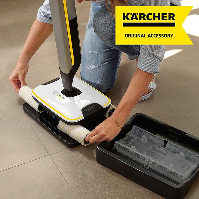 Kärcher Microfiber Multi Surface Rollers for Karcher FC3, FC5, FC7 Electric Floor Cleaners - 2 Pack