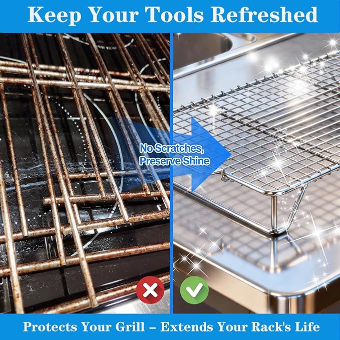Oven Rack Cleaning Bags, Heavy Duty No Scrub Oven Rack Cleaning Bags, Reusable Leak-Resistant PE Bags for Deep Soaking Grill Grates, BBQ Racks, No Cleaner Included, 3 Pack (15.7''*23.7'')
