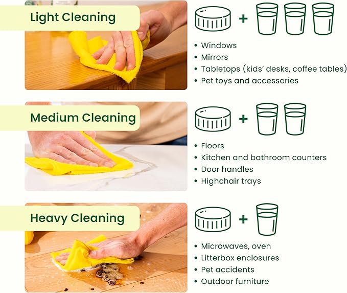 Good Natured Brand All-Purpose Cleaner Concentrate | Multi-Surface Cleaner | Natural Lemon Essential Oil | Multipurpose Cleaner Concentrate All Surfaces | Lemon Love | 4oz makes 64oz