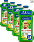 Mr. Clean All Purpose Cleaner,Floor Cleaner for Mopping Home,Bathroom,& Kitchen,Cleaning Liquid for Mop & Bucket,Cleaning Supplies,Multi-Surface Dilutable,Gain,41oz,(Pack of 4)