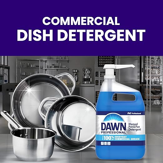 Dishwashing Liquid Soap Detergent by Dawn Professional, Bulk Degreaser Removes Greasy Foods from Pots, Pans and Dishes in Commercial Restaurant Kitchens,Regular Scent, 5 gal.