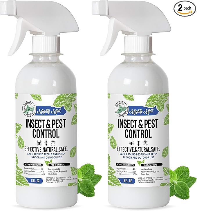 8oz Insect and Pest Control Peppermint Oil - Natural Spray for Spiders, Ants, and More (2)