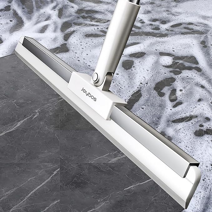 Rubber Squeegee Broom for Floor,62" Long Handle Window Squeegee, Silicone Pet Hair Remover,Magic Squeegee Broom for Indoor Cleaning,Cleans Glass, Hair, fine dust, Liquids, Suitable Smooth Floors, Rugs