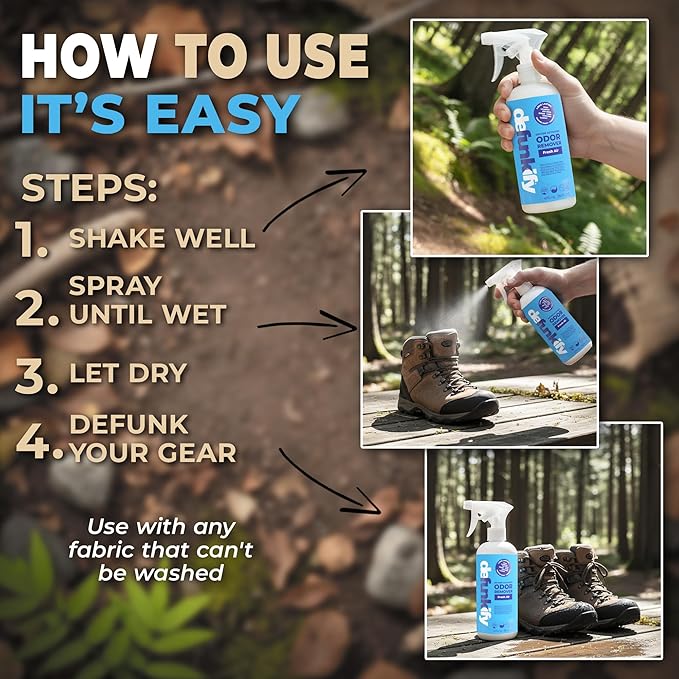 Fabric Freshener Spray, 32oz. 'Fresh Air' Odor Remover Spray. Shoe Deodorizer, Carpet Deodorizer, Odor Eliminator for Strong Odors Cleaning Supplies. ProvenSafe™ Fabric Freshener for Sensitive Gear