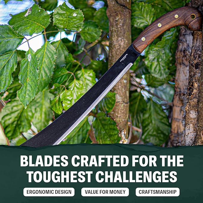 Condor Tool & Knife Survival Machete with Walnut Handle