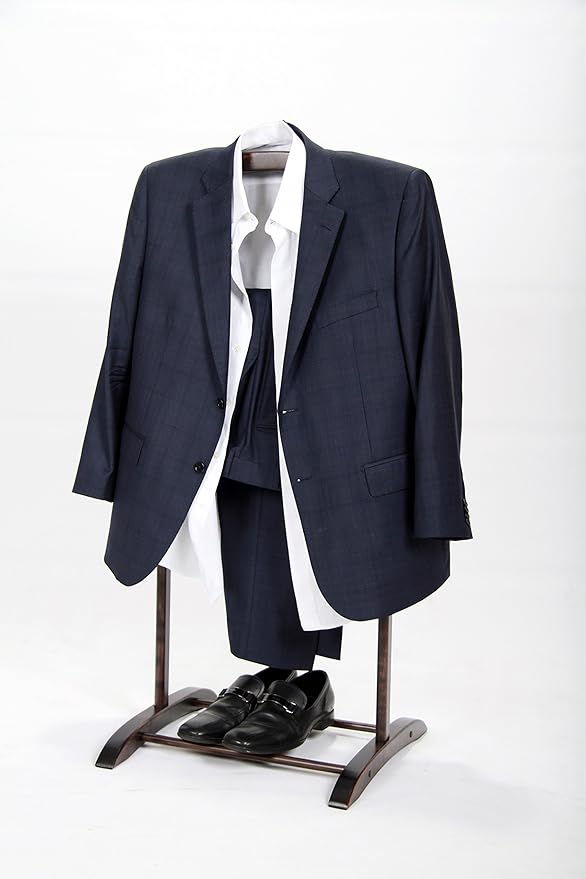 Deluxe Hardwood Clothes Valet Stand (Red Mahogany)