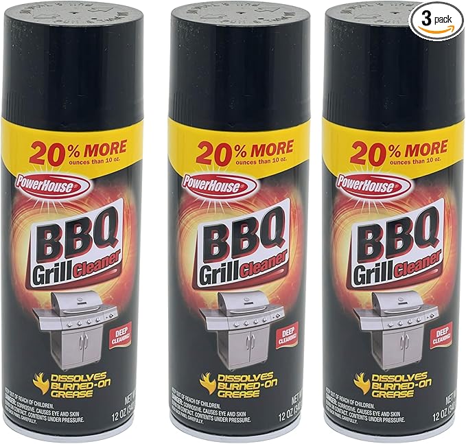 Home Select Aerosol BBQ & Grill Cleaner 12 oz (Pack 3)