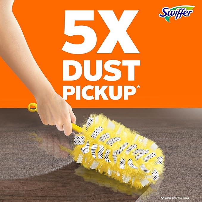 Swiffer Dusters Heavy Duty Multi-Surface Duster Refills for Cleaning, Lavender, 11 Count