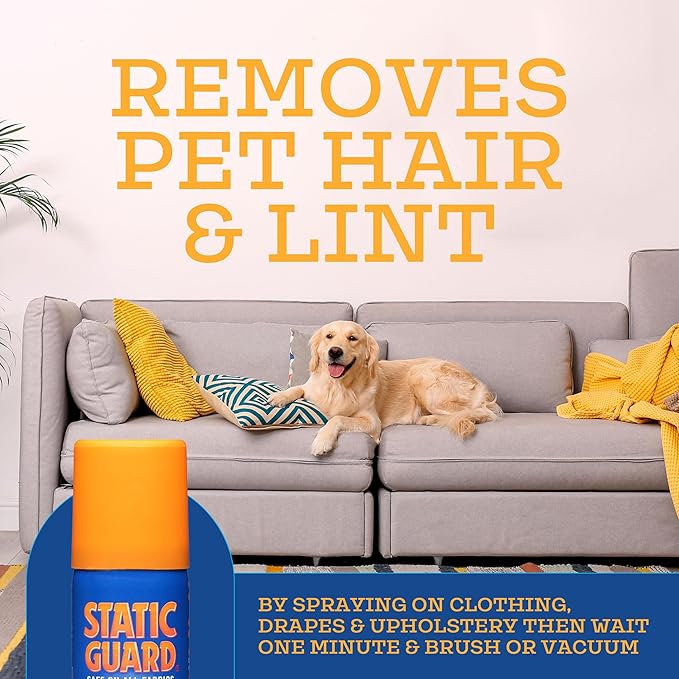 Static Guard Fabric Spray, Original Scent, Small Travel Size, 1.4 Ounce Can