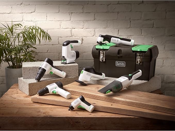 BLACK+DECKER 8V MAX reviva Handheld Vacuum, Cordless, Transparent Dustbowl (REVHV8J40)