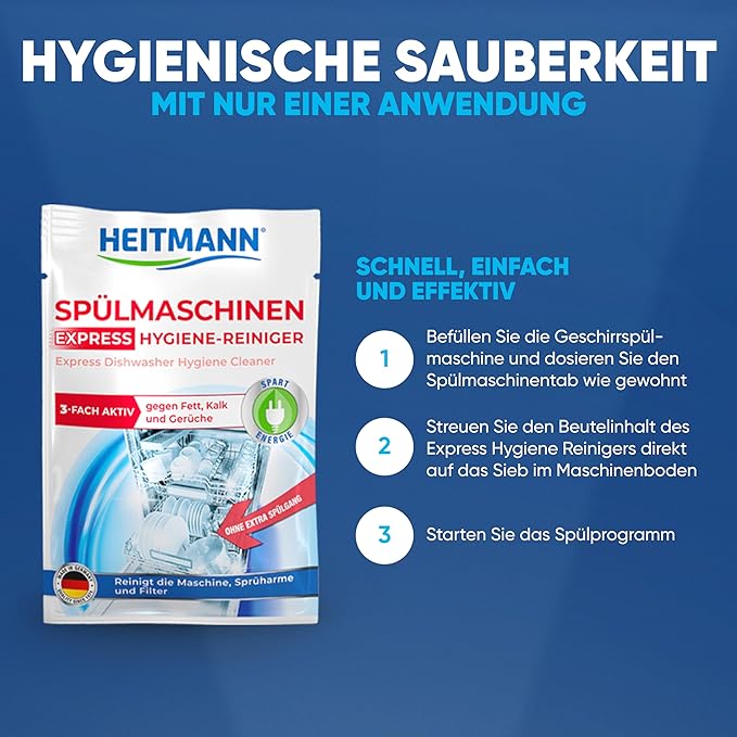 Heitmann Express Dishwasher Hygiene Cleaner 30 g