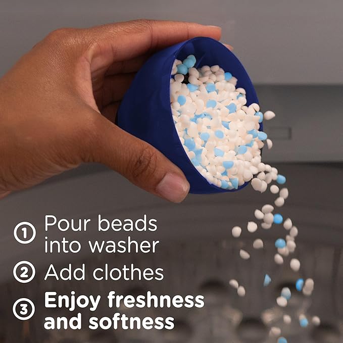 Downy Blends In-Wash Laundry Scent Booster Beads, Meadow Rain Scent, 13 OZ, Fabric Sottener Beads and Freshness