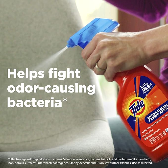 Tide Antibacterial Fabric Spray, 2 count, 22 fl oz each