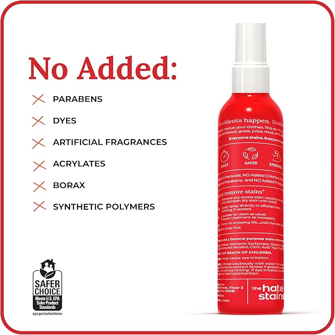 Emergency Stain Rescue Stain Remover Spray - Carpet Cleaner Spray - Wine & Coffee Stain Removal - 4 Fl Oz (Pack of 2)