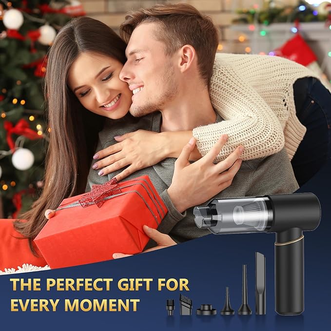 BSRCO 15000Pa Powerful Handheld Car Vacuum Cordless, 4-in-1 Multi-Function Hand Vacuum Cleaner with Type-C Charge, Dual Suction Modes,HEPA Filter, Ultra Lightweight (1.25lbs) for Home, Car & Pet Hair