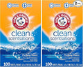 ARM & HAMMER Fabric Softener Sheets, Purifying Waters, 100 sheets (Pack of 2)
