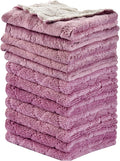 12PCS Kitchen Towels Dish Towels, Multipurpose Reusable Dish Cloths, Double-Sided Microfiber Cleaning Rags for Furniture, Tea, Bowl, 10x 6 inch