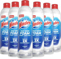 Windex Fast Shine Foam Glass Cleaner, No-Drip Windows, Doors, Mirrors & Countertops Aerosol Cleaning Spray, Streak-Free Shine, Removes Fingerprints, Dust, Dirt, Grime & More 19 oz (Pack of 6)