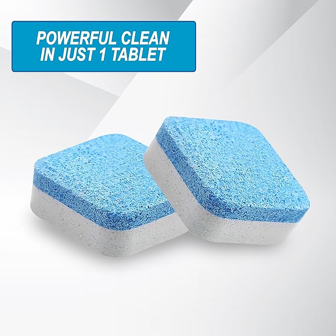 Air Jungles Washing Machine Cleaner Tablets 24 Count, Fragrance Free, Deep Cleaning Laundry Washer Drum and Tub, Compatible with Front and Top Load Washer, 12 Month Supply