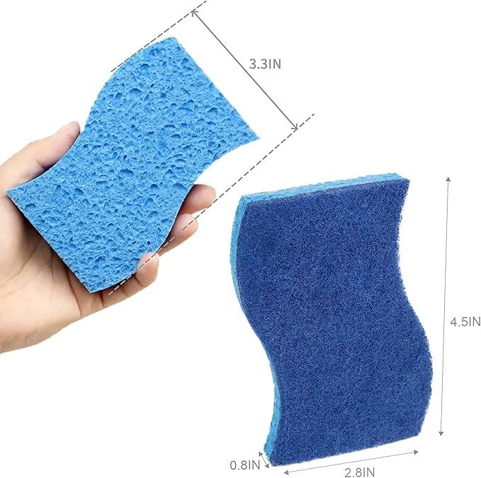CELOX Sponge for Cleaning Kitchen and Household, Blue