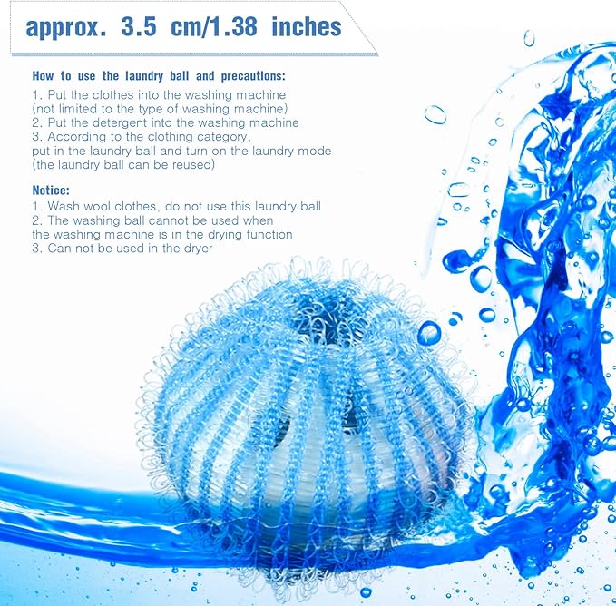 Blulu 12 Pieces Pet Hair Remover for Laundry Dryer Balls Reusable Washing Machine Hair Catcher Pet Dog Cat Catcher Lint Remover (Bright Color)