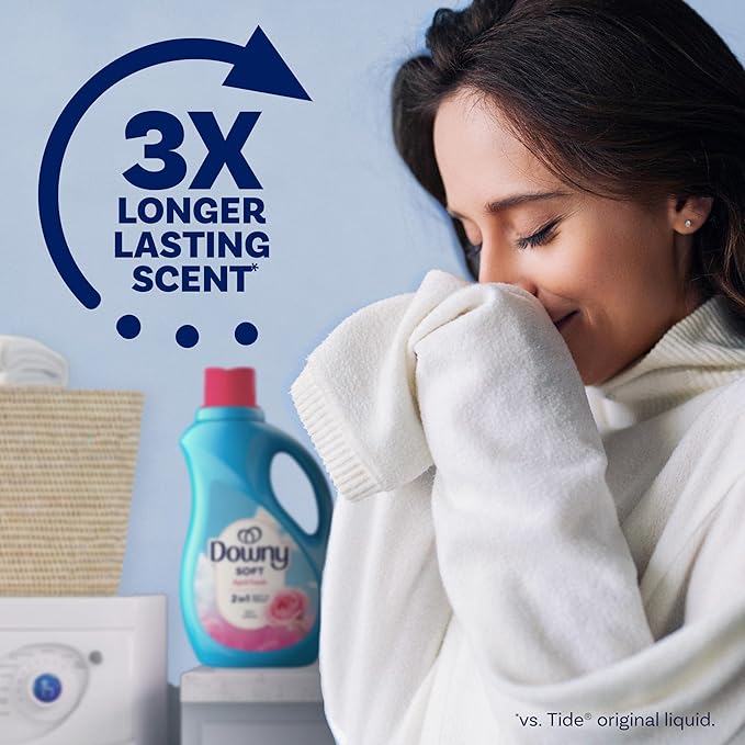 Downy Liquid Fabric Softener,April Fresh 2-in-1 Fresh & Soft,140 Fl Oz,190 Loads,Fabric Conditioner For Freshness And Softness,(Pack of 2)