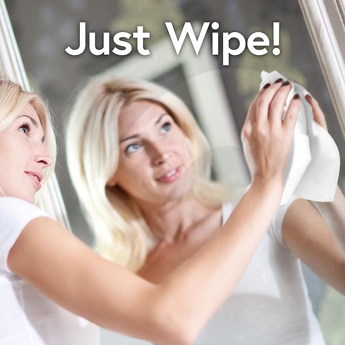 Windex Wipes Glass Cleaning, Pre-Moistened Glass and Surface Wipes to Clean Home Surfaces, Household Essentials, Original Scent, 38 Count (Pack of 12)