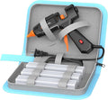 IZIO100W Hot Glue Gun Kit, Fast Heating for DIY Crafts Home Repair, Includes 21 Glue Sticks, Anti-Scald Nozzle, Pouch