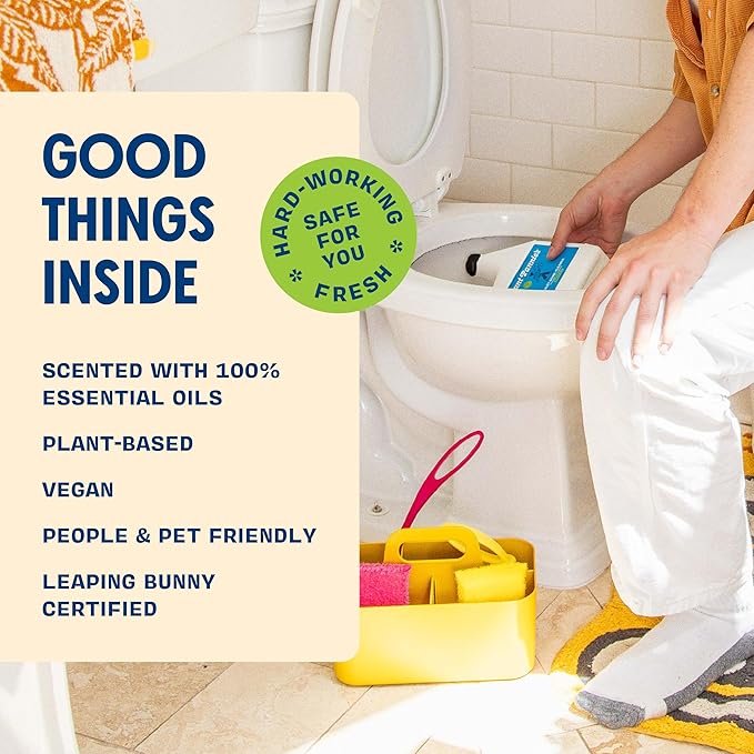 Aunt Fannie's Toilet Bowl Cleaner, Bleach-Free Cleaner Powered by Vinegar, Freshens and Removes Stains, Eucalyptus Scent, 24 fl oz, Pack of 1