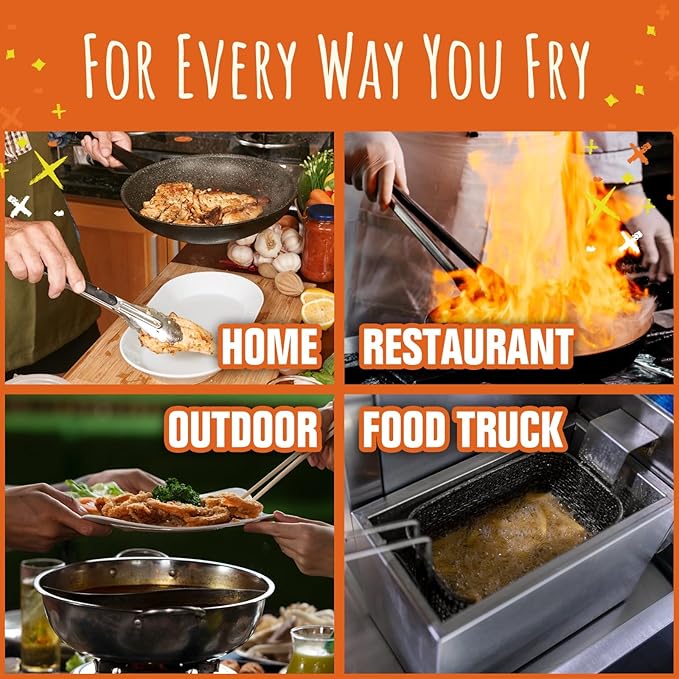 FryAway® Super Fry Cooking Oil Solidifier, Super Value 10-Pack (10 Pouches with Scoops, 240 Cups Total), Plant-Based Grease Solidifier Powder for Oil & Kitchen Grease Disposal, Shark Tank, Made in USA