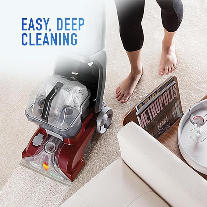 Hoover PowerScrub Deluxe Carpet Cleaner Machine for Carpet and Upholstery, Deep Cleaning Carpet Shampooer Machine with Multi-Purpose Tools, Pair with Hoover Carpet Cleaner Solution