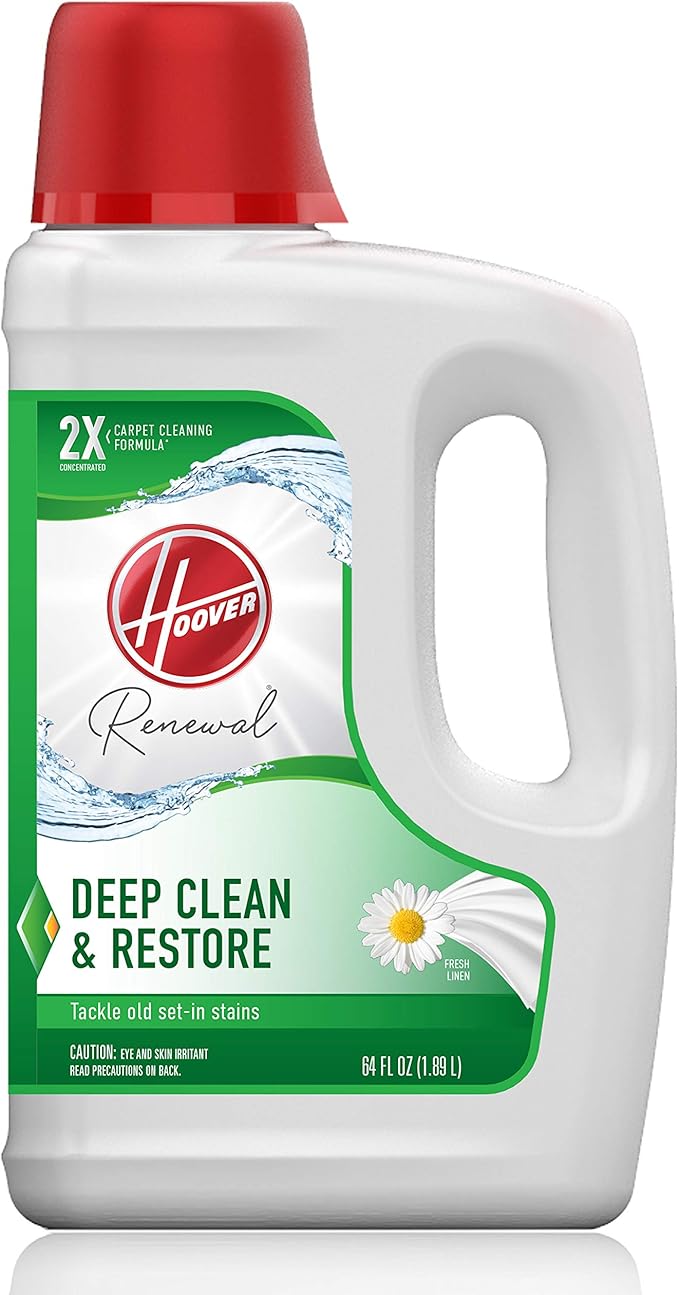 Hoover Smartwash Automatic Carpet Cleaner & Paws & Claws Deep Cleaning Carpet Shampoo with Stainguard & Renewal Deep Cleaning Carpet Shampoo, Concentrated Machine Cleaner Solution, 64oz Formula, White