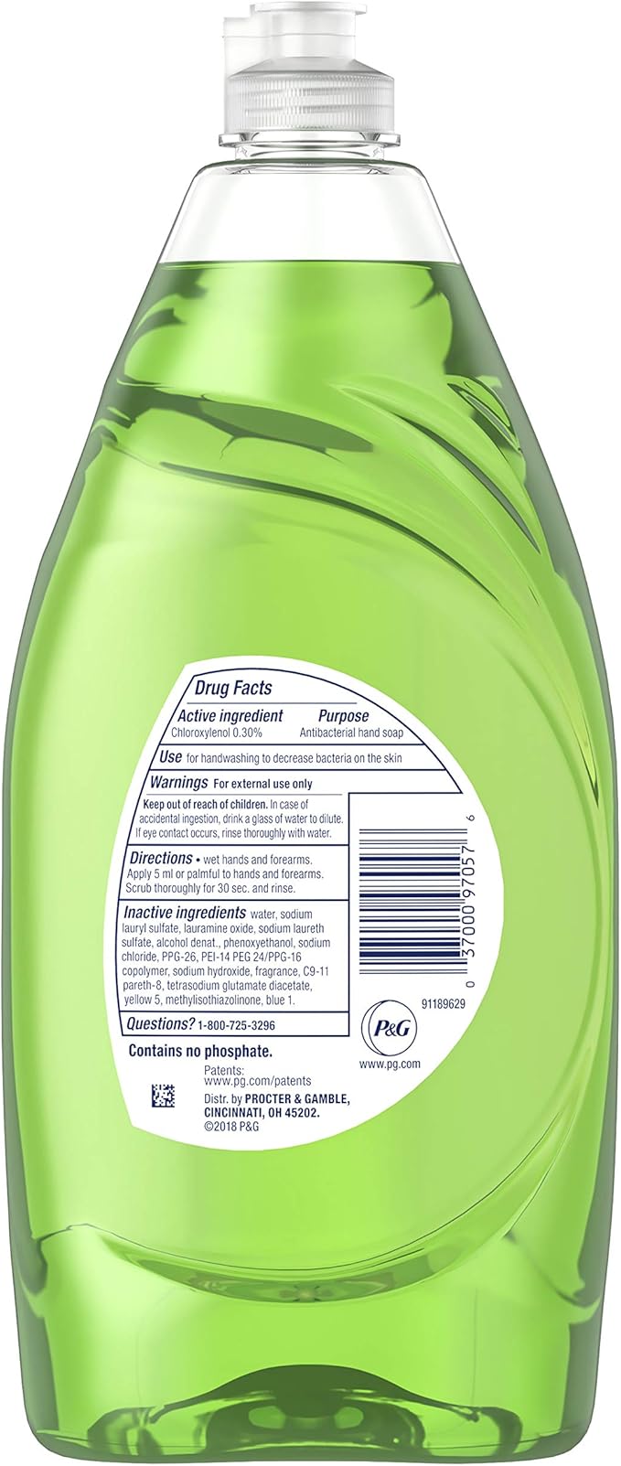 Dawn Ultra Antibacterial Hand Soap Apple Blossom Scent Dishwashing Liquid (2) 28 Ounce Bottles