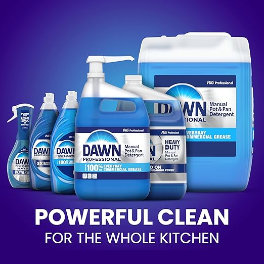 Dawn Professional Pot and Pan Detergent, Regular Scent, 3.8l (Case of 4)