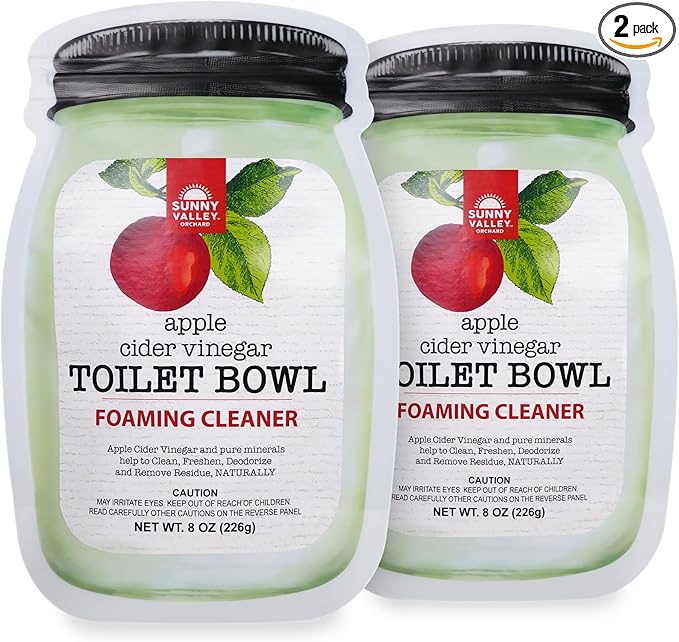 Apple Cider Vinegar Foaming Toilet Bowl Cleaner (2 Pack)