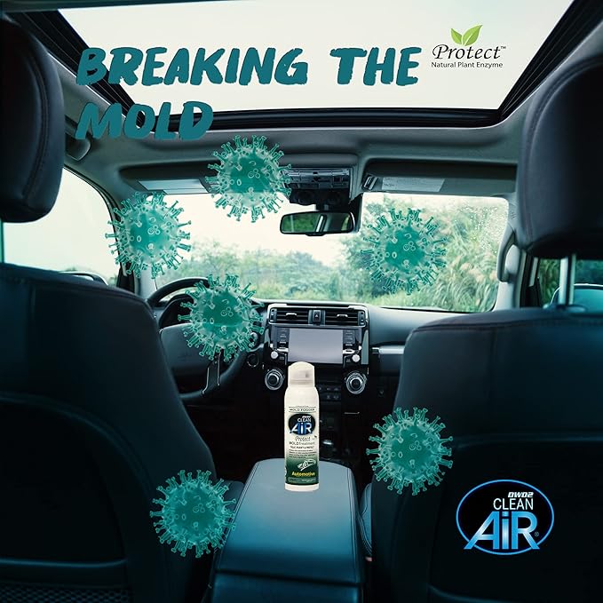 Protect™ Automotive Mold-Odor Treatment - Revitalize Your Car's Interior The Green Automotive Mold-Odor Treatment Solution. Say Goodbye to Unpleasant Odors (Spray & Fogger)