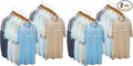 Handy Laundry Clear Vinyl Shoulder Covers - Set of 16 Garment Protectors Keep your Suits, Dresses, Blouses, & Dust Free - Protect and Store your Clothing while In and Out of Season (Pack of 2)