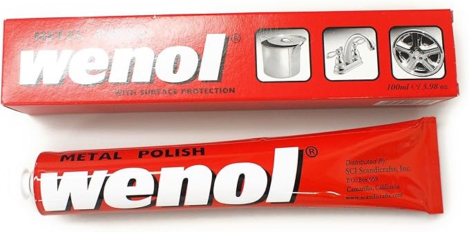 Weaver Leather Wenol Metal Polish, White, 3.93 oz (50-2055)