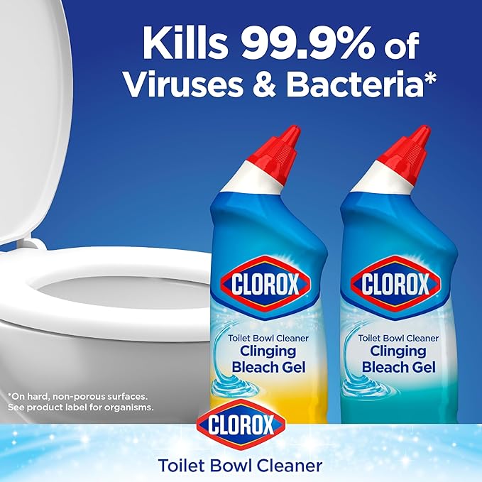 Clorox Toilet Bowl Cleaner with Bleach Variety Pack - 24 Ounces - Pack of 4 (Package May Vary)