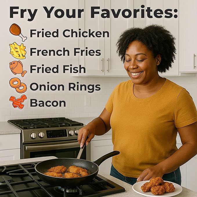 FryAway® Pan Fry Cooking Oil Solidifier Powder, 4 Packets, Solidifies Up to 8 Cups, Plant-Based Grease Solidifier for Easy Fryer Oil Disposal, Kitchen Grease Cleanup, As Seen on Shark Tank, Made in US