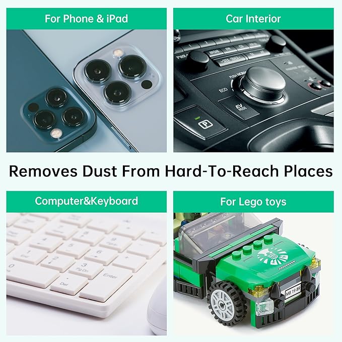 iDuster Compressed Canned Air Duster for Computer - Disposable Electronic Keyboard Cleaner for Cleaning Duster, 3PCS(3.5oz)