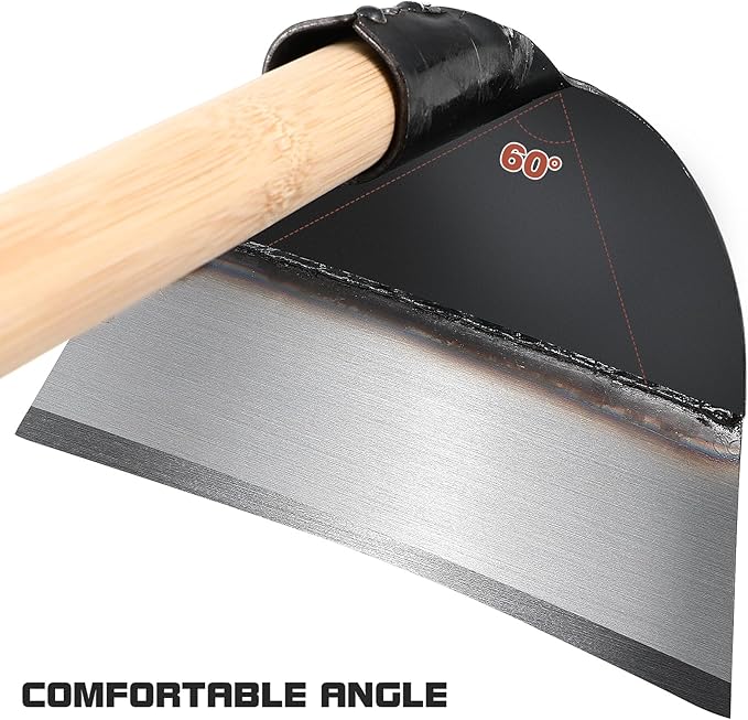 Angoily Replaceable Garden Hoe Head 9.25X5.90 Inch Heavy Duty Steel Weeding Tool Accessory for Soil Loosening Cultivating and Agricultural Use Without Handle