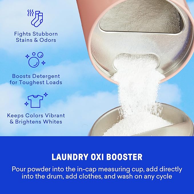 BLUELAND Laundry Essentials Kit, Fragrance Free & Clear - Plastic-Free Laundry Detergent Tablets, Oxi Booster, and Reuseable Natural Wool Dryer Balls