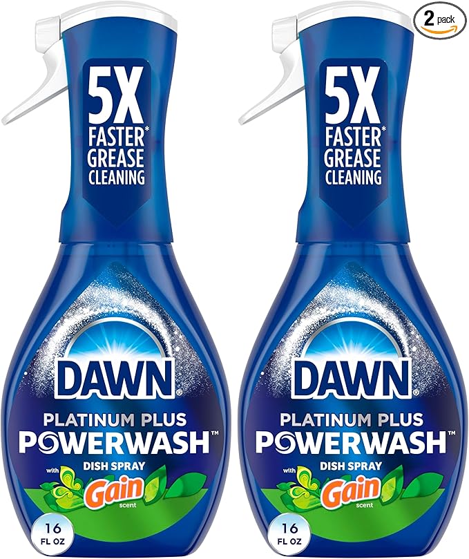 Dawn Powerwash Gain Original Dish Spray, Dish Soap Starter Kit, 16 Fl Oz, (Pack of 2)