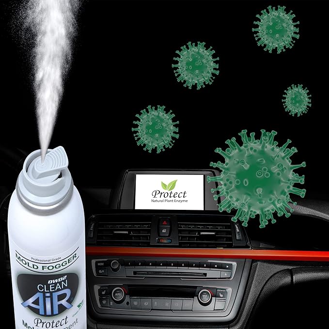 Protect™ Automotive Mold-Odor Treatment - Revitalize Your Car's Interior The Green Automotive Mold-Odor Treatment Solution. Say Goodbye to Unpleasant Odors (Spray & Fogger)