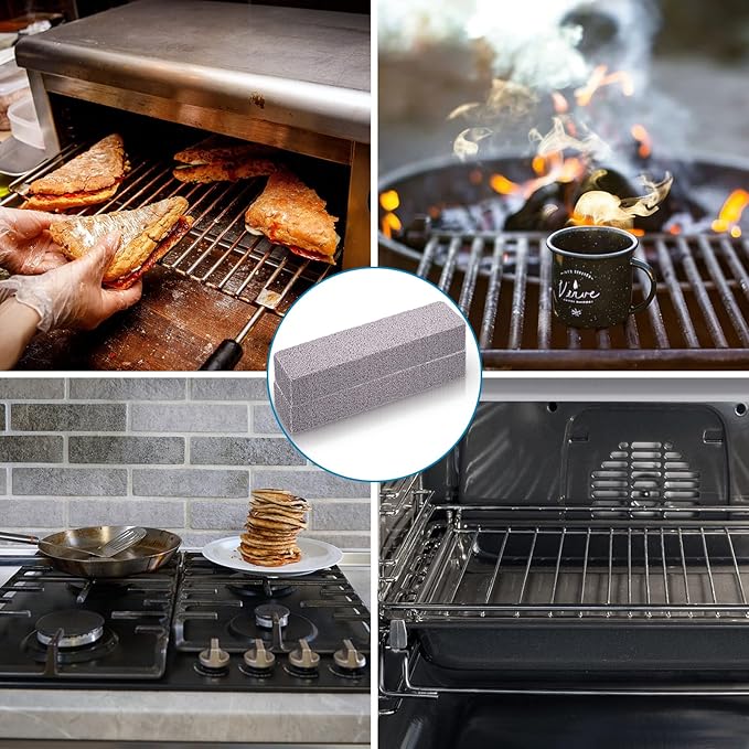 Chinco 24 Packs Pumice Stick for Cheaning, Pumice Scouring Stone Pad Removing Stain Grime Without Leaving Scratches for Kitchen Oven Stove Home Bathroom Toilet Pool House Cleaning Supplies