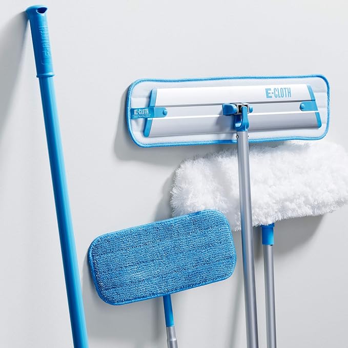 E-Cloth Flexi-Edge Floor & Wall Duster, Reusable Dusting Mop for Floor Cleaning, Floor Cleaner Ideal for Harword, Tile, Laminate and Other Hard Surfaces, 100 Wash Guarantee, 1 Pack