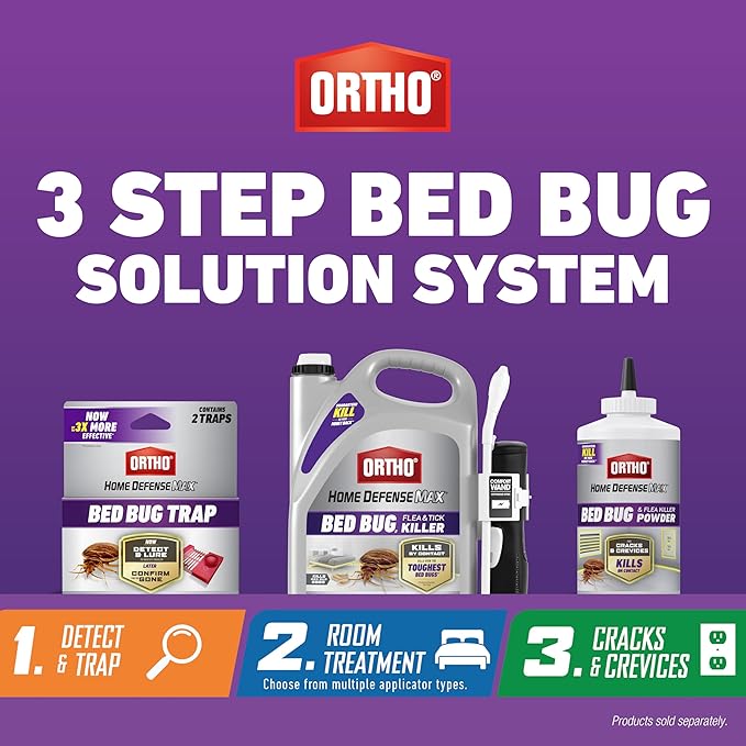 Ortho Home Defense Max Bed Bug Trap, Detect Bed Bugs in Homes and While Traveling, 2 Traps in Each Package