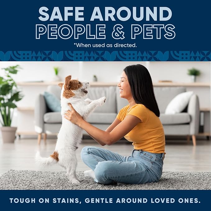 Oxy Pet Carpet Cleaner Spray | Pet Stain Remover for Pet Urine, Cat Pee, Dog Poop | Deep Spot Treating Action on Carpeting, Upholstery, Laundry, Pet Beds & More (160 Fl Oz)