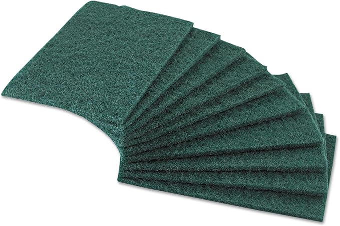 Royal S960 Medium-Duty Scouring Pad, 6 x 9, Green, 60/Carton